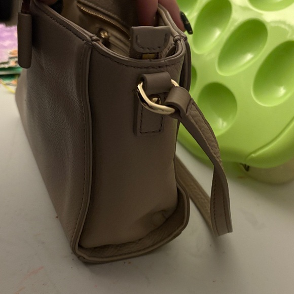 Kate Spade Taupe Crossbody Bag with Bow - Picture 5 of 7